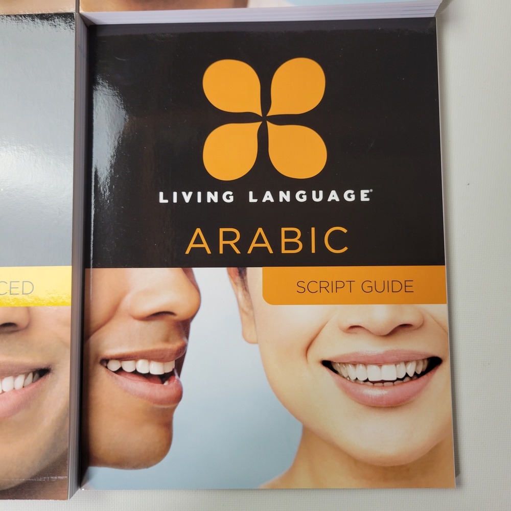 Living Language Arabic Course Set Essential Intermediate Advanced Script Guide - Picture 5 of 6